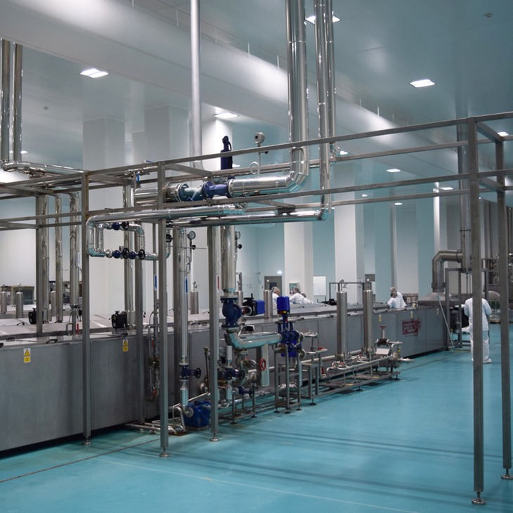 Clean room for food industry